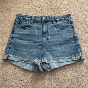American Eagle Outfitters High-Waisted Blue Jean Shorts (size 8)